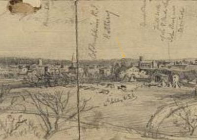 Alfred Waud sketch dated 1862